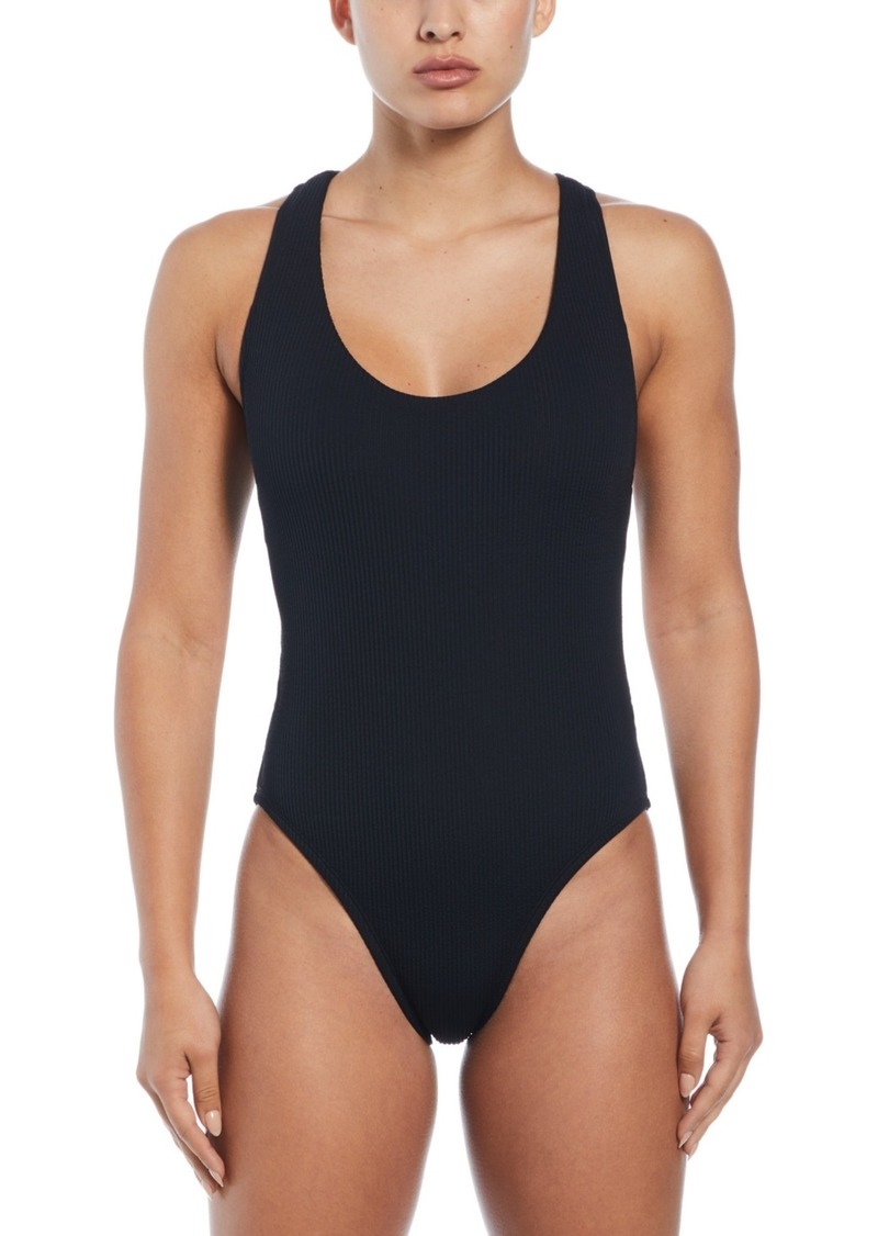 Nike Women's Elevated Essential Crossback One-Piece Swimsuit - Black