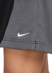 Nike Women's Essential Dri-fit Mesh Basketball Shorts - Black/iron Grey/white