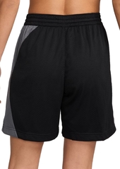 Nike Women's Essential Dri-fit Mesh Basketball Shorts - Black/iron Grey/white