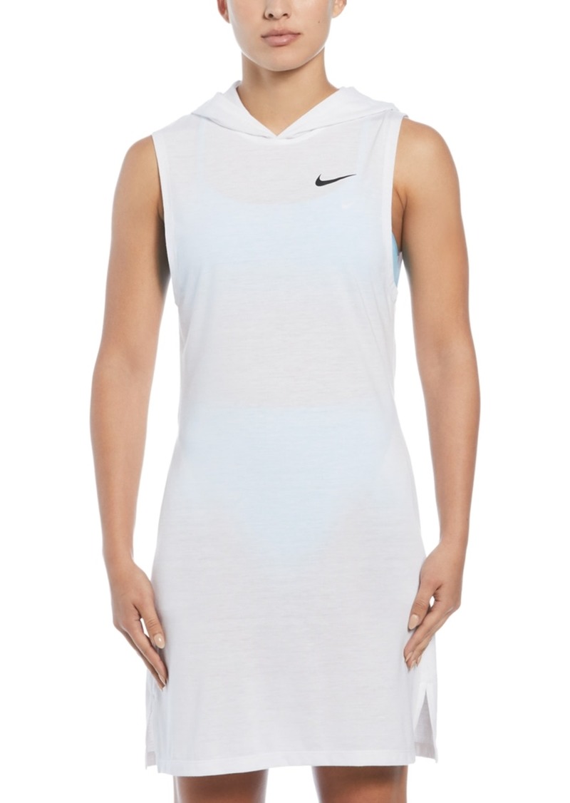 Nike Women's Essential Hooded Cover-Up Dress - White