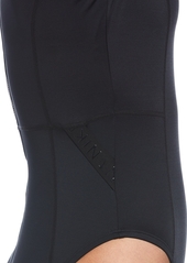 Nike Women's Hydralock Fushion Long Sleeve One Piece Swimsuit - Black