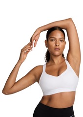 Nike Women's Indy High Support Padded Adjustable Sports Bra - White/stone Mauve