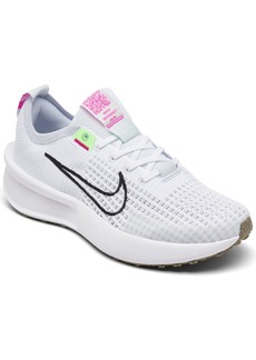 Nike Women's Interact Running Sneakers from Finish Line - White, Pink