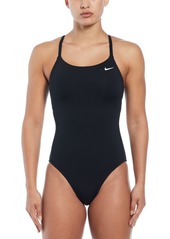 Nike Women's Lace Up Back One-Piece Swimsuit - Playful Pink