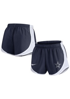 Nike Women's Navy Dallas Cowboys Tempo Shorts - Navy, White