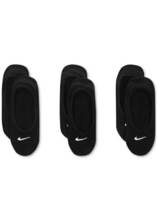 Nike Women's Nike Everyday Lightweight Training Footie Socks 3 Pairs - Black
