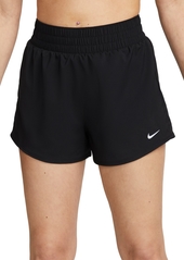 "Nike Women's One Dri-fit High-Waisted 3"" Brief-Lined Shorts - Black"