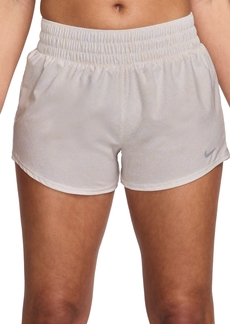 "Nike Women's One Dri-fit Mid-Rise 3"" Brief-Lined Shorts - White"