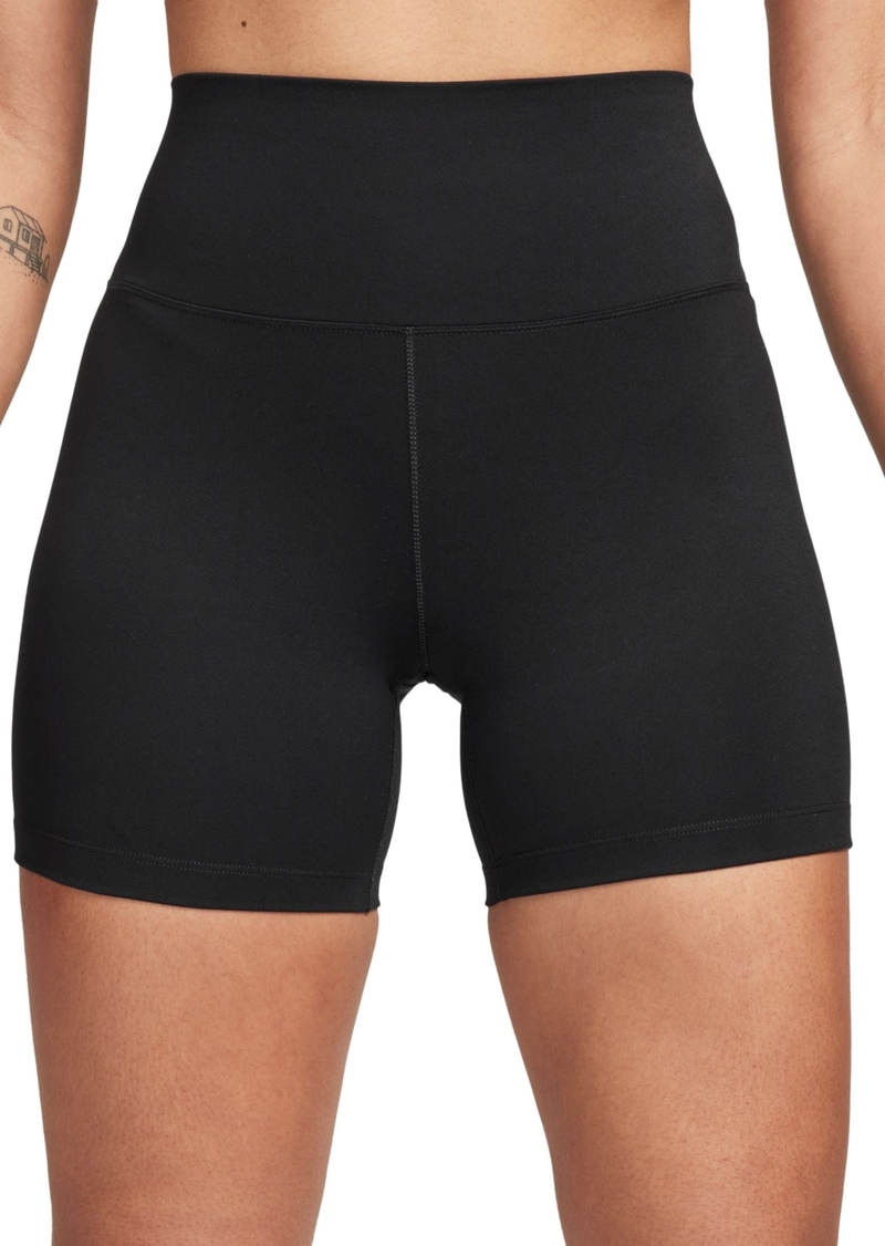 Nike Women's One High-Waisted Biker Shorts - Black/black