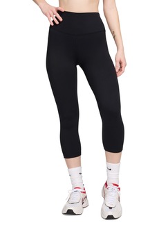 Nike Women's One High-Waisted Cropped-Length Leggings - Black/black