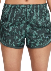 Nike Women's One Tempo Dri-fit Brief-Lined Printed Running Shorts - Vintage Green/bicoastal/black