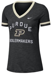 Nike Women's Purdue Boilermakers Slub Fan V-Neck T-Shirt