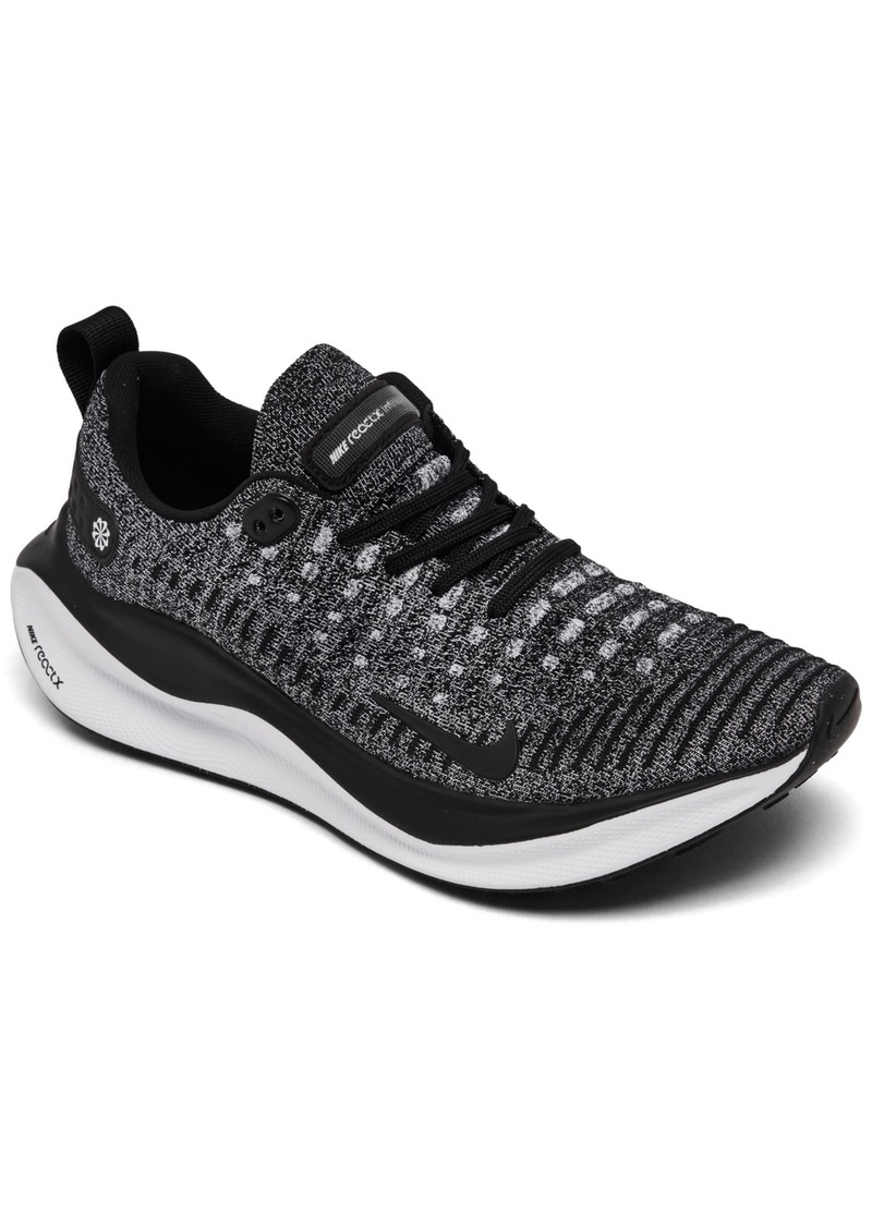 Nike Women's React Infinity Run Flyknit 4 Running Sneakers from Finish Line - Black