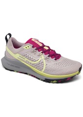 Nike Women's React Pegasus Trail 4 Trail Running Shoes from Finish Line - Platinum Violet, Luminous
