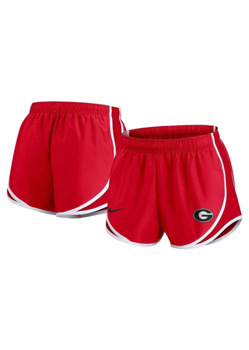 Nike Women's Red Georgia Bulldogs Primetime Tempo Performance Shorts - Red