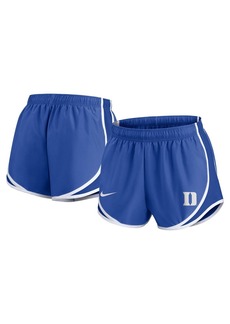 Nike Women's Royal Duke Blue Devils Primetime Tempo Performance Shorts - Royal, White