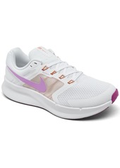 Nike Women's Run Swift 3 Running Sneakers From Finish Line - White, Rush Fuchsia