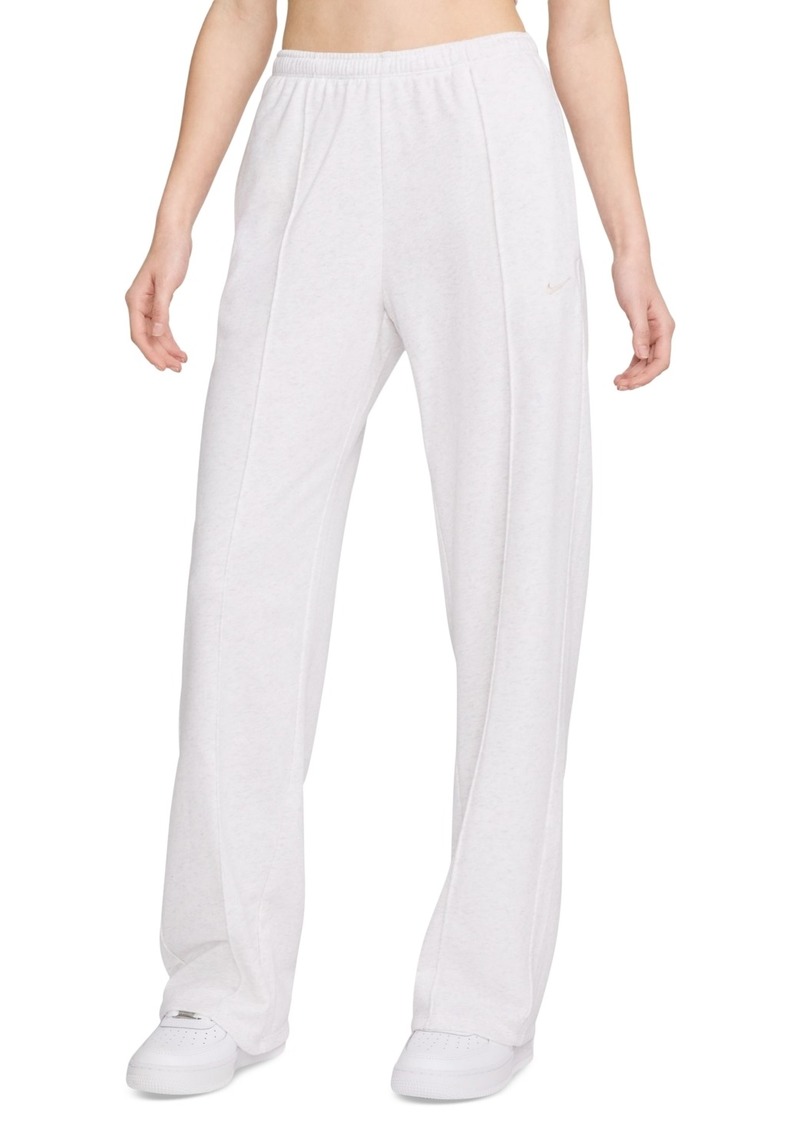 Nike Women's Sportswear Chill French Terry Open-Hem Sweatpants - Birch Heather/lt Orewood Brn