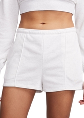 "Nike Women's Sportswear Chill Terry High-Waisted Slim 2"" French Terry Shorts - Black/sail"