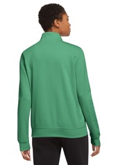 Nike Women's Sportswear Club Fleece 1/2-Zip Sweatshirt - Stadium Green/white