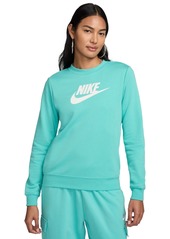 Nike Women's Sportswear Club Fleece Logo Sweatshirt - Birch Heather/black