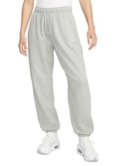 Nike Women's Sportswear Club Fleece Mid-Rise Oversized Sweatpants - Dark Grey Heather
