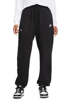 Nike Women's Sportswear Club Fleece Mid-Rise Oversized Sweatpants - Black