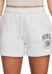 Nike Women's Sportswear Club Fleece Mid-Rise Pull-On Shorts - Vintage Green