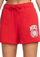 Nike Women's Sportswear Club Fleece Mid-Rise Pull-On Shorts - Midnight Navy