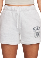 Nike Women's Sportswear Club Fleece Mid-Rise Pull-On Shorts - Midnight Navy