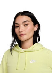 Nike Women's Sportswear Club Fleece Pullover Hoodie - Green Frost/white