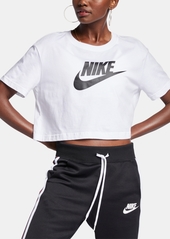 Nike Women's Sportswear Cotton Logo Cropped T-Shirt