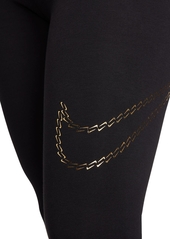 Nike Women's Sportswear Premium Essentials High-Waisted Shine Leggings - Black