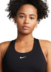 Nike Women's Swoosh Medium-Support Padded Sports Bra Tank Top - Black