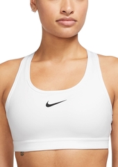 Nike Women's Swoosh Padded Medium-Impact Sports Bra - Lilac Bloom/white
