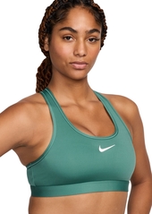 Nike Women's Swoosh Padded Medium-Impact Sports Bra - Lilac Bloom/white
