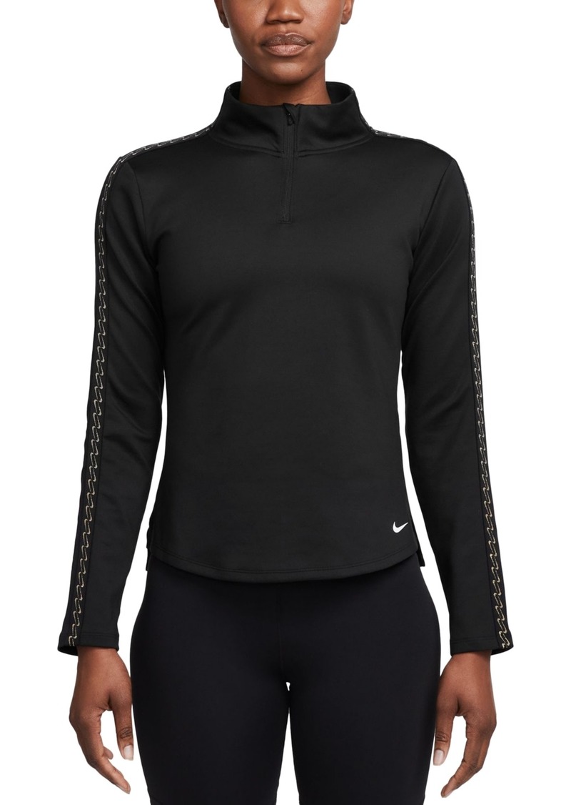 Nike Women's Therma-fit One 1/2-Zip Top - Black/white