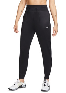 Nike Women's Therma-fit One High-Waisted 7/8 Jogger Pants - Black/white
