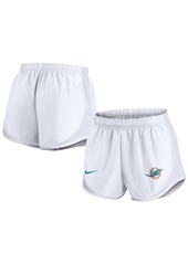 Nike Women's White Miami Dolphins Tempo Shorts - White