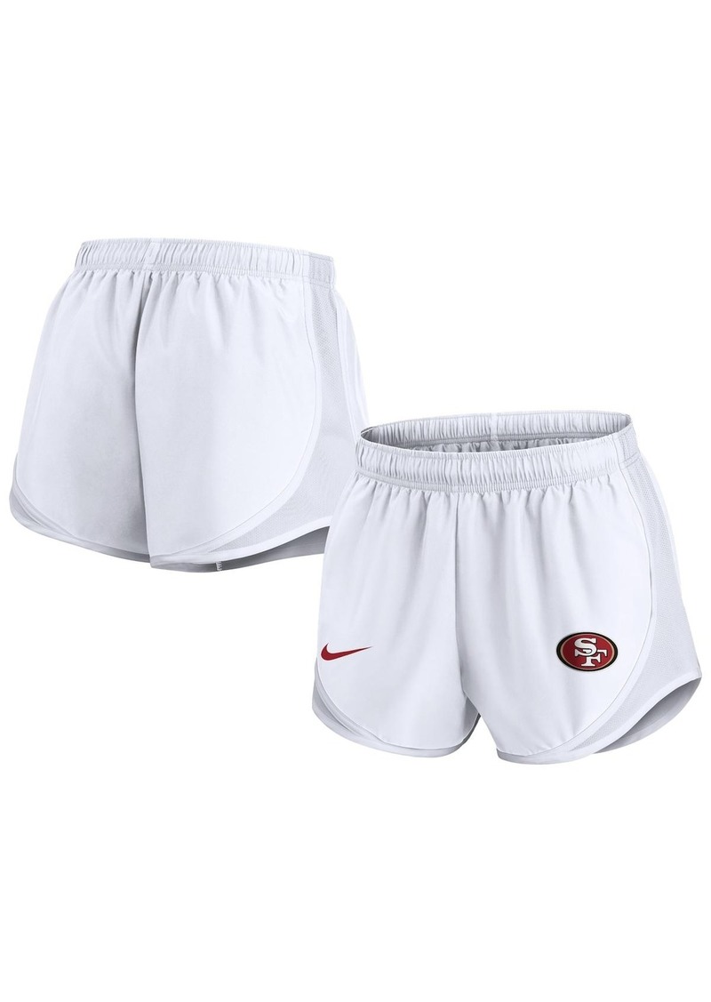 Nike Women's White San Francisco 49ers Tempo Shorts - White