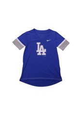 Nike Youth Los Angeles Dodgers Girls V-Neck Hero T-Shirt