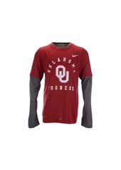 Nike Youth Oklahoma Sooners Legend Layered-Look Long-Sleeve T-Shirt