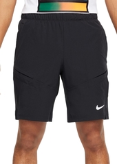 "NikeCourt Men's Advantage 9"" Tennis Shorts - Black/black/(white)"