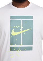 NikeCourt Men's Relaxed Fit Short Sleeve Graphic Tennis T-Shirt - White