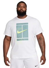 NikeCourt Men's Relaxed Fit Short Sleeve Graphic Tennis T-Shirt - White