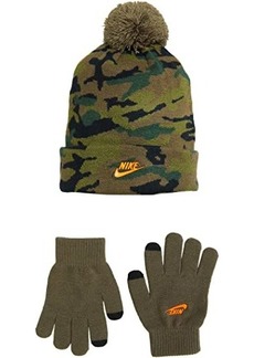 Nike Pom Beanie and Gloves Two-Piece Set (Big Kids)