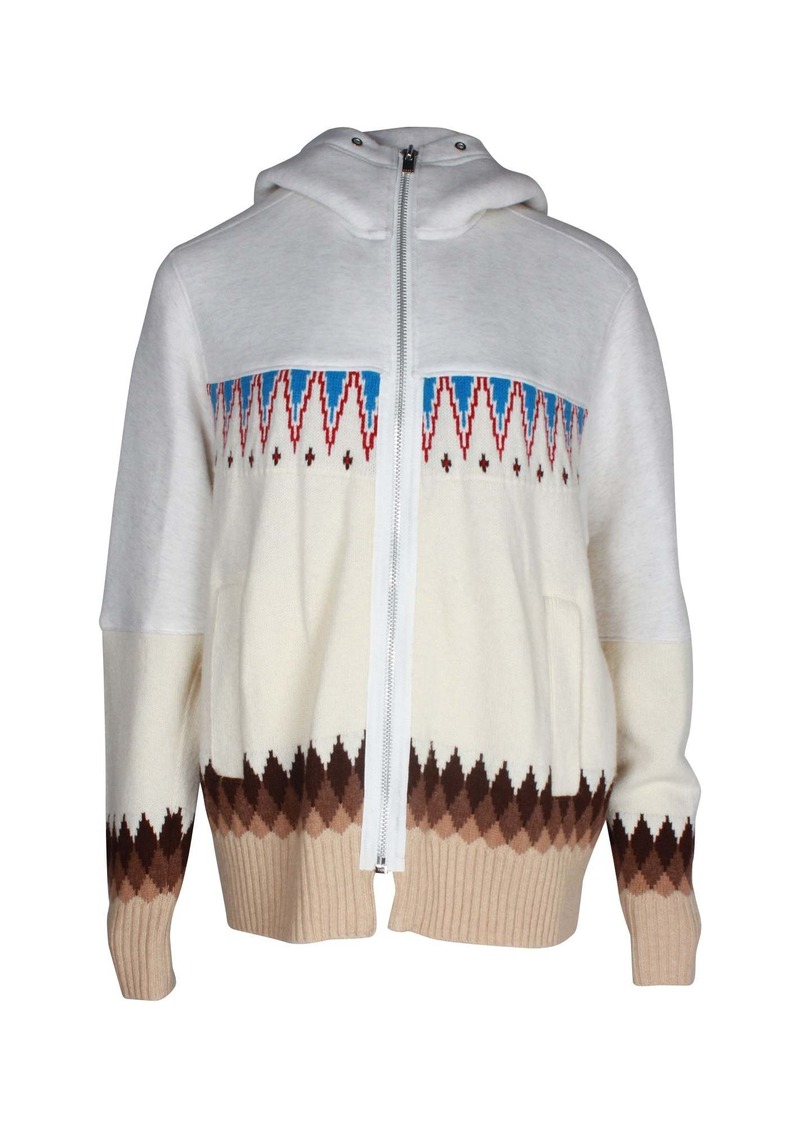 Nike Sacai Nordic Zipped Hoodie in Multicolor Cotton