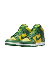 Nike x Supreme SB Dunk High "By Any Means - Green/Yellow" sneakers