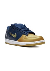 Nike x Supreme SB Dunk Low "Jewel Swoosh Gold/Navy" sneakers