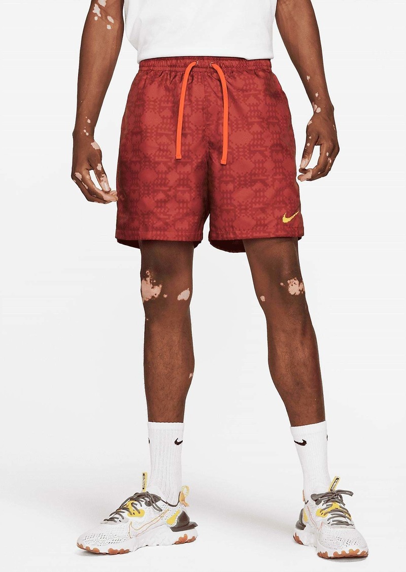 Nike Sportswear City Edition Shorts In Dark Cayenne/university Gold